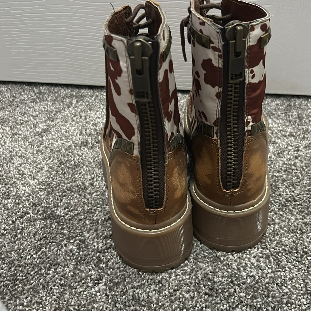 cow print steve madden booties - Picture 3 of 4